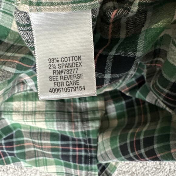 Croft Barrow Quick Dry Shirt Men L Plaid Vented Roll Tab Hiking Outdoors Fishing - Picture 6 of 8